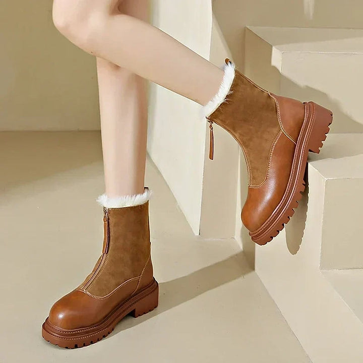 Women's Faux Fur Lined Winter Boots, front view