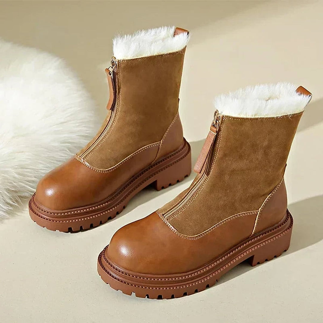 Women's Faux Fur Lined Winter Boots, front view 2