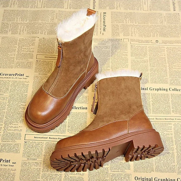 Women's Faux Fur Lined Winter Boots, side view