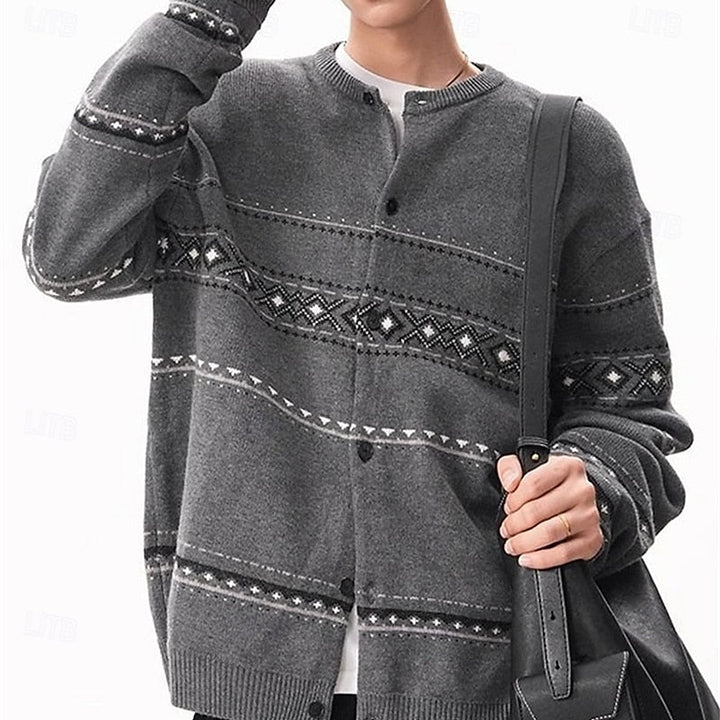 Men's Christmas Cardigan, front view 2