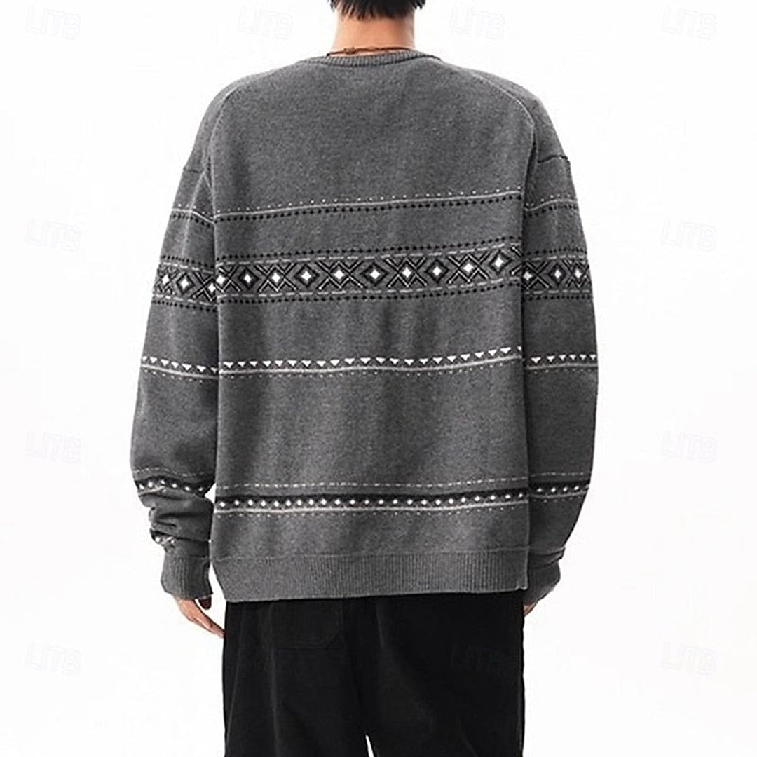 Men's Christmas Cardigan, back view