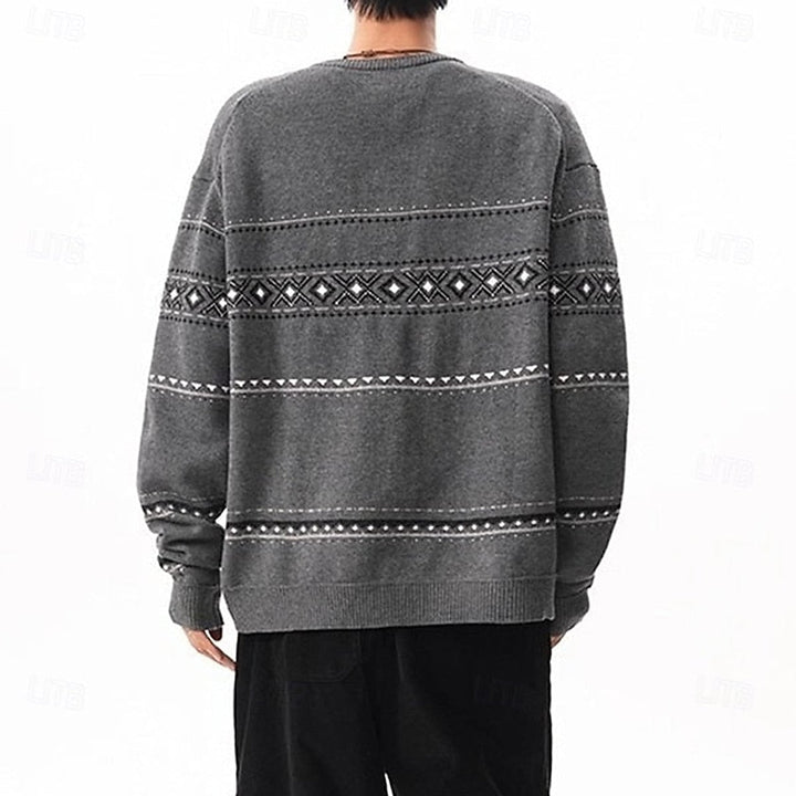 Men's Christmas Cardigan, back view