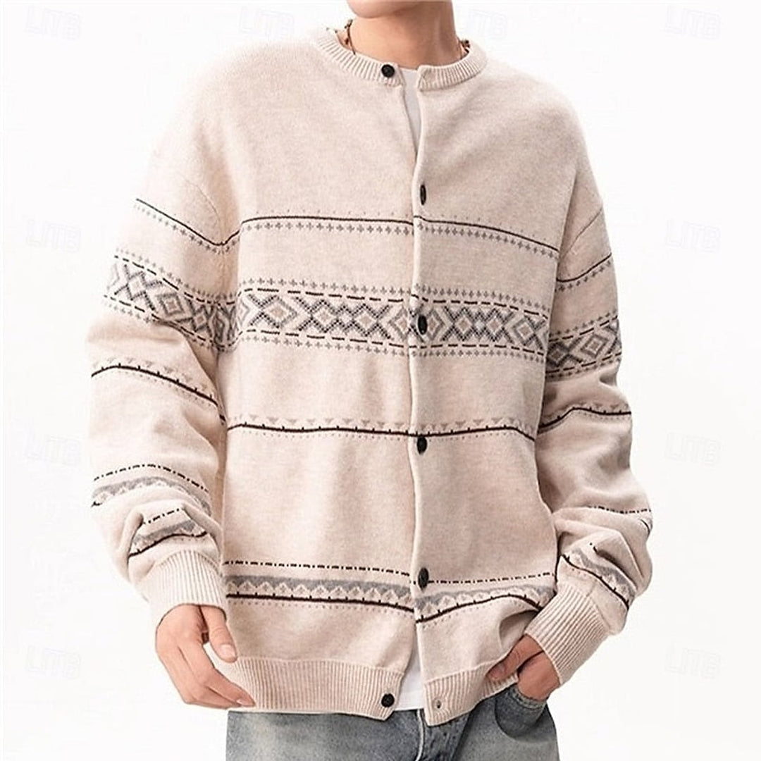 Men's Christmas Cardigan, front view 4
