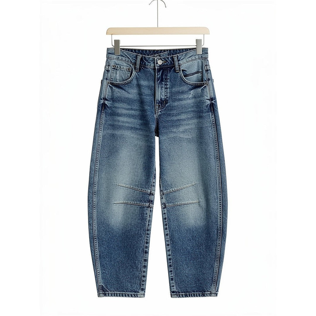 Women's Cropped Barrel Jeans, front view