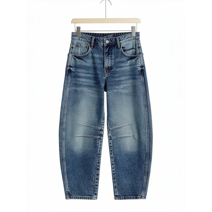 Women's Cropped Barrel Jeans, front view