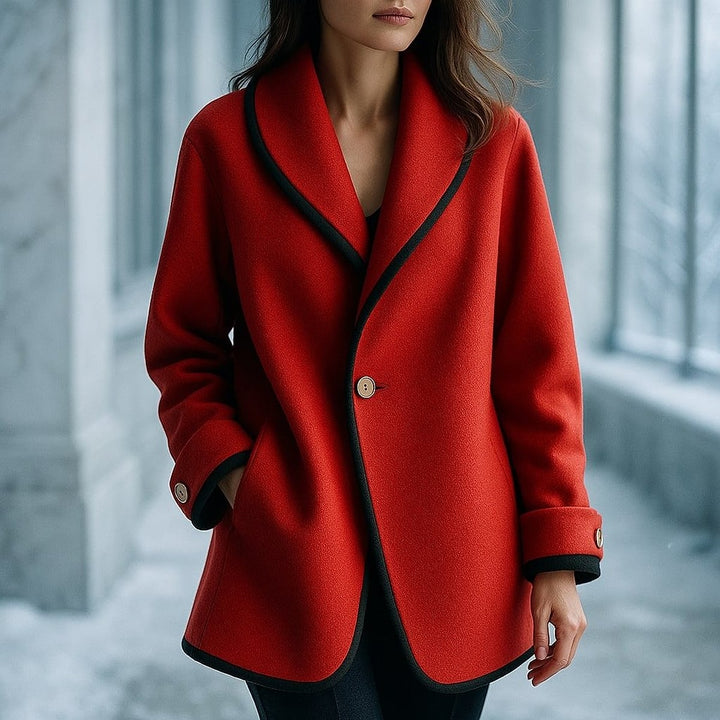 Women's Oversized Swing Coat, front view 2