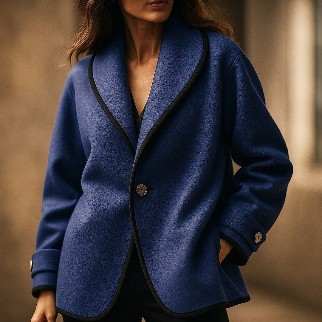 Women's Oversized Swing Coat, detail view