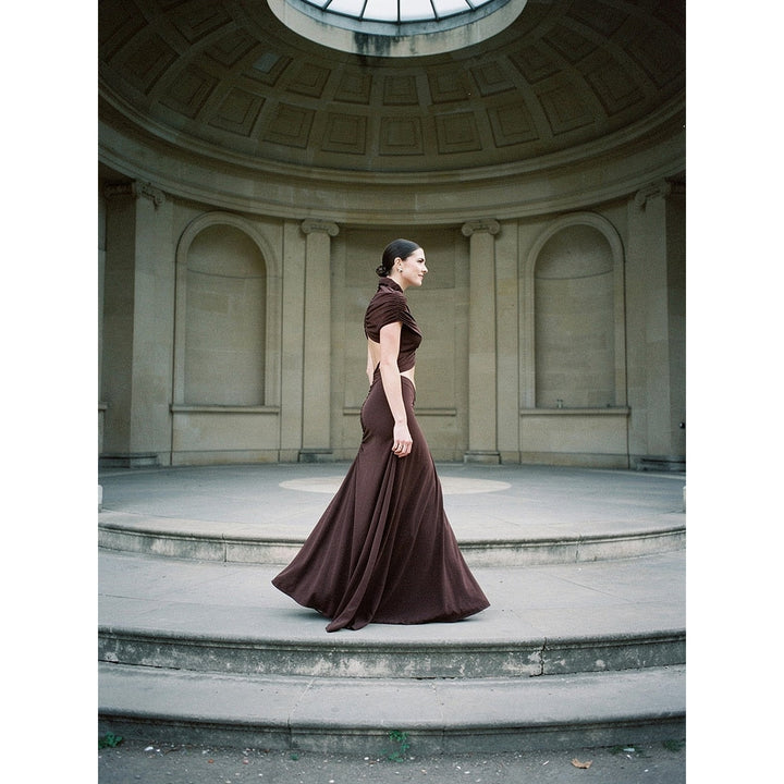 Women's Mesh Maxi Dress, side view
