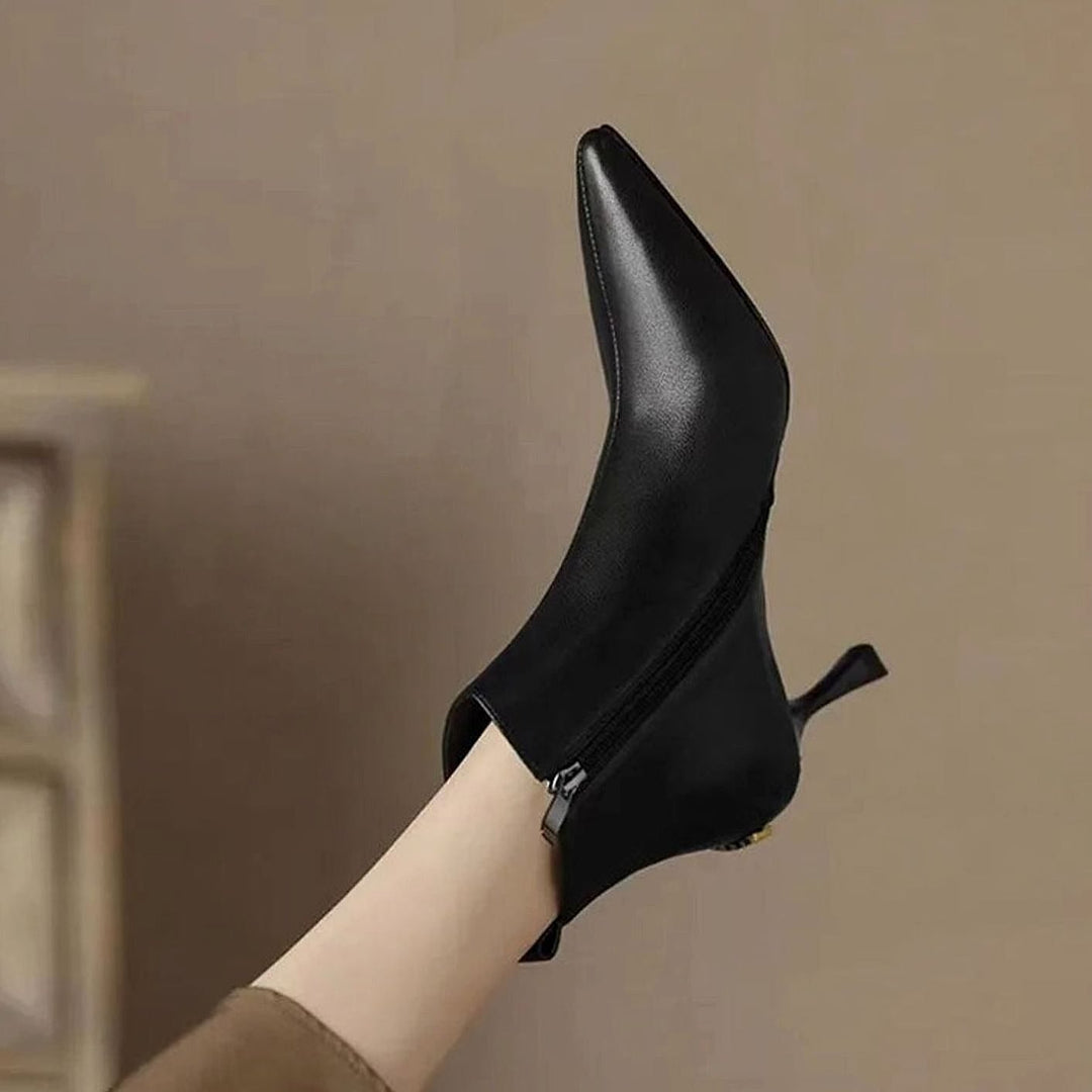 Women’s Kitten Heel Ankle Boots, side view