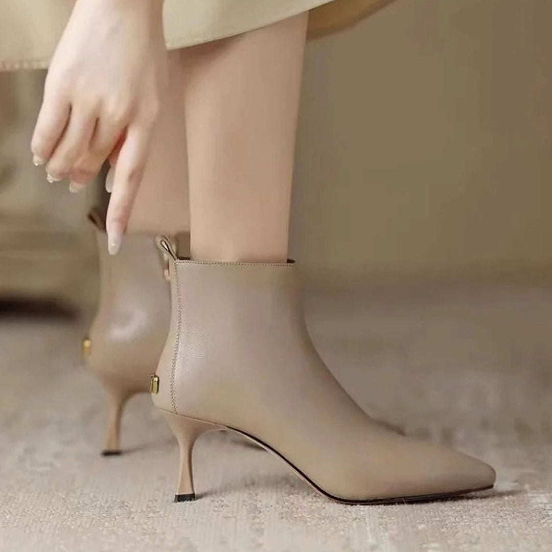 Women’s Kitten Heel Ankle Boots, back view 2