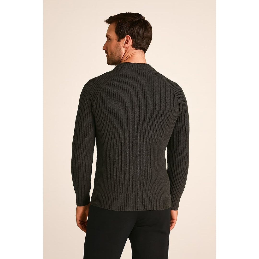 Men's Crew Neck Sweater, back view