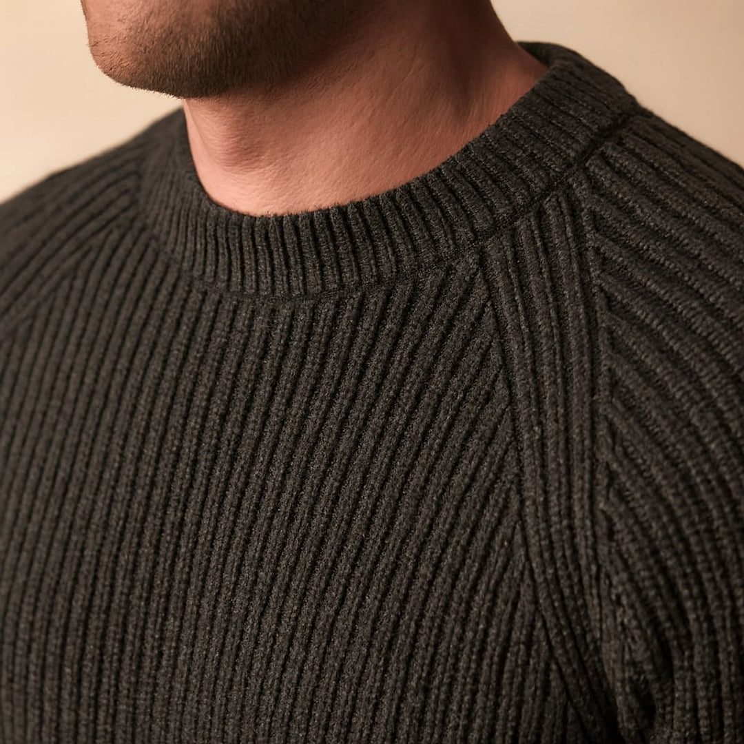 Men's Crew Neck Sweater, detail view