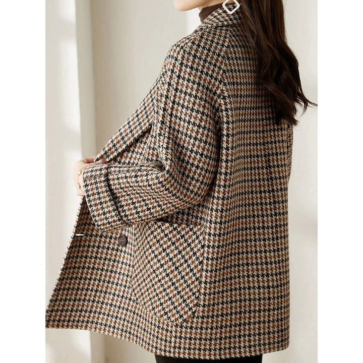 Women's Houndstooth Coat, side view