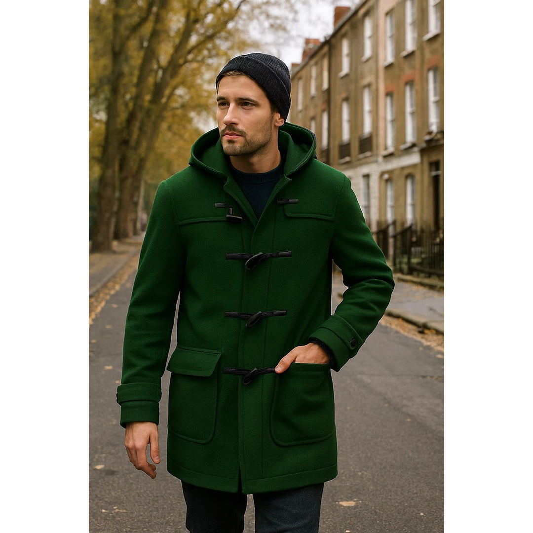 Men's Duffle Coat, worn view
