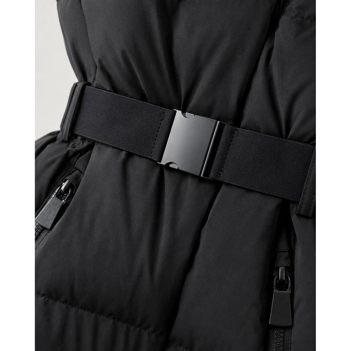 Women's Black Puffer Jacket, detail view 2
