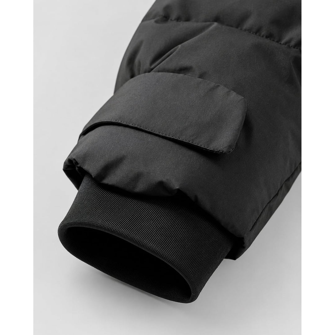 Women's Black Puffer Jacket, detail view 3
