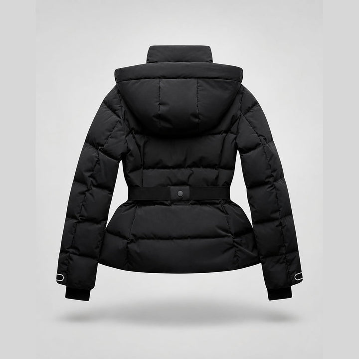 Women's Black Puffer Jacket, detail view 4