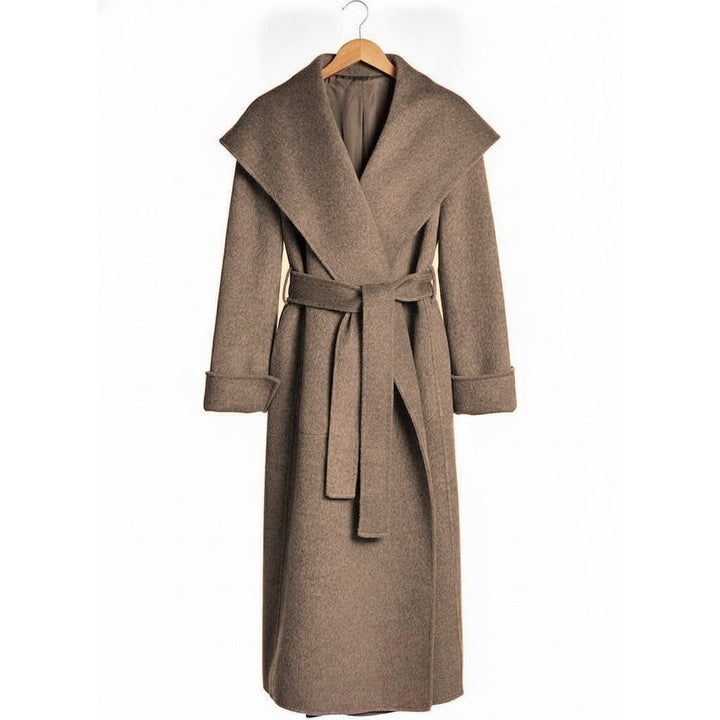 Women's Belted Wrap Coat, front view