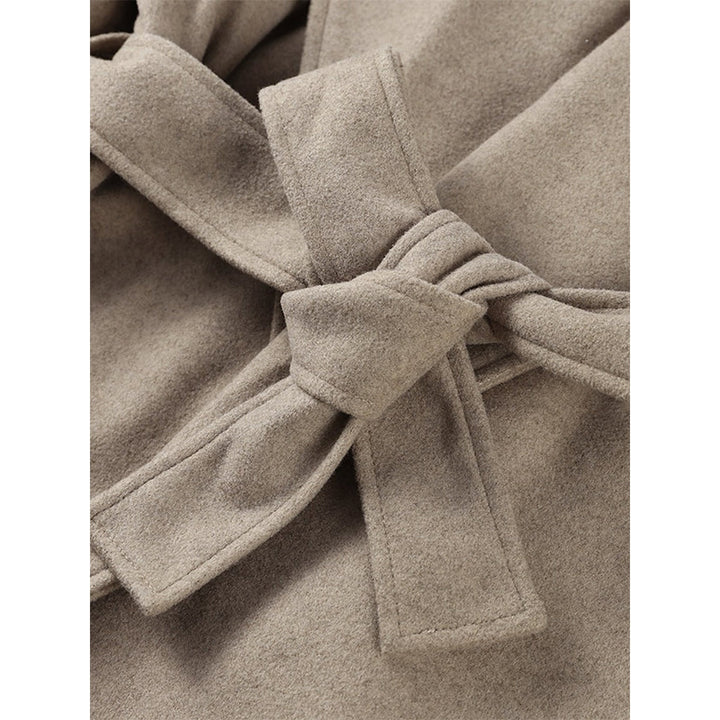 Women's Belted Wrap Coat, detail view 2