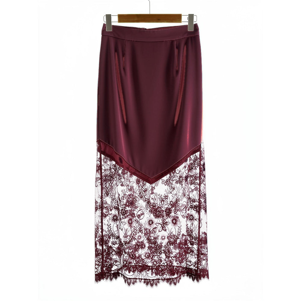 Women's Lace Maxi Skirt, front view