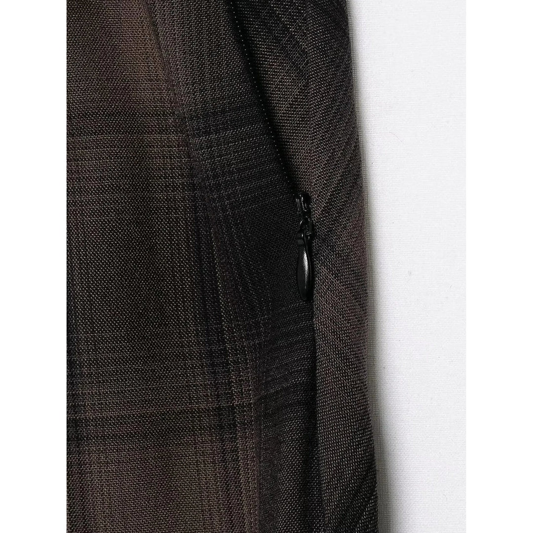 Women's Plaid Midi Skirt, detail view