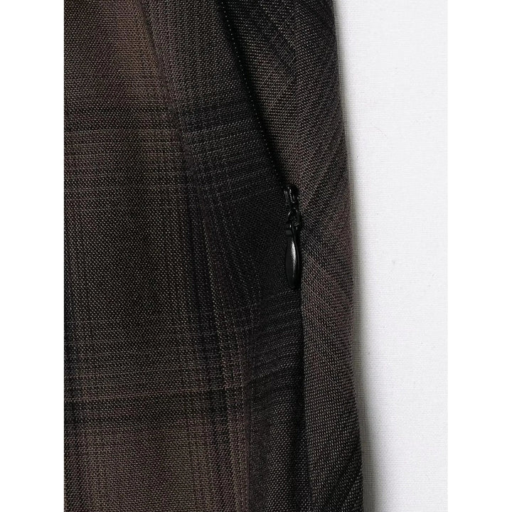 Women's Plaid Midi Skirt, detail view