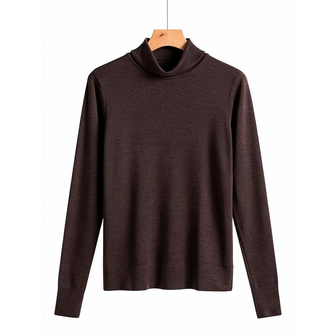 Women's Wool Turtleneck Top, front view