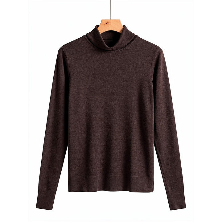 Women's Wool Turtleneck Top, front view