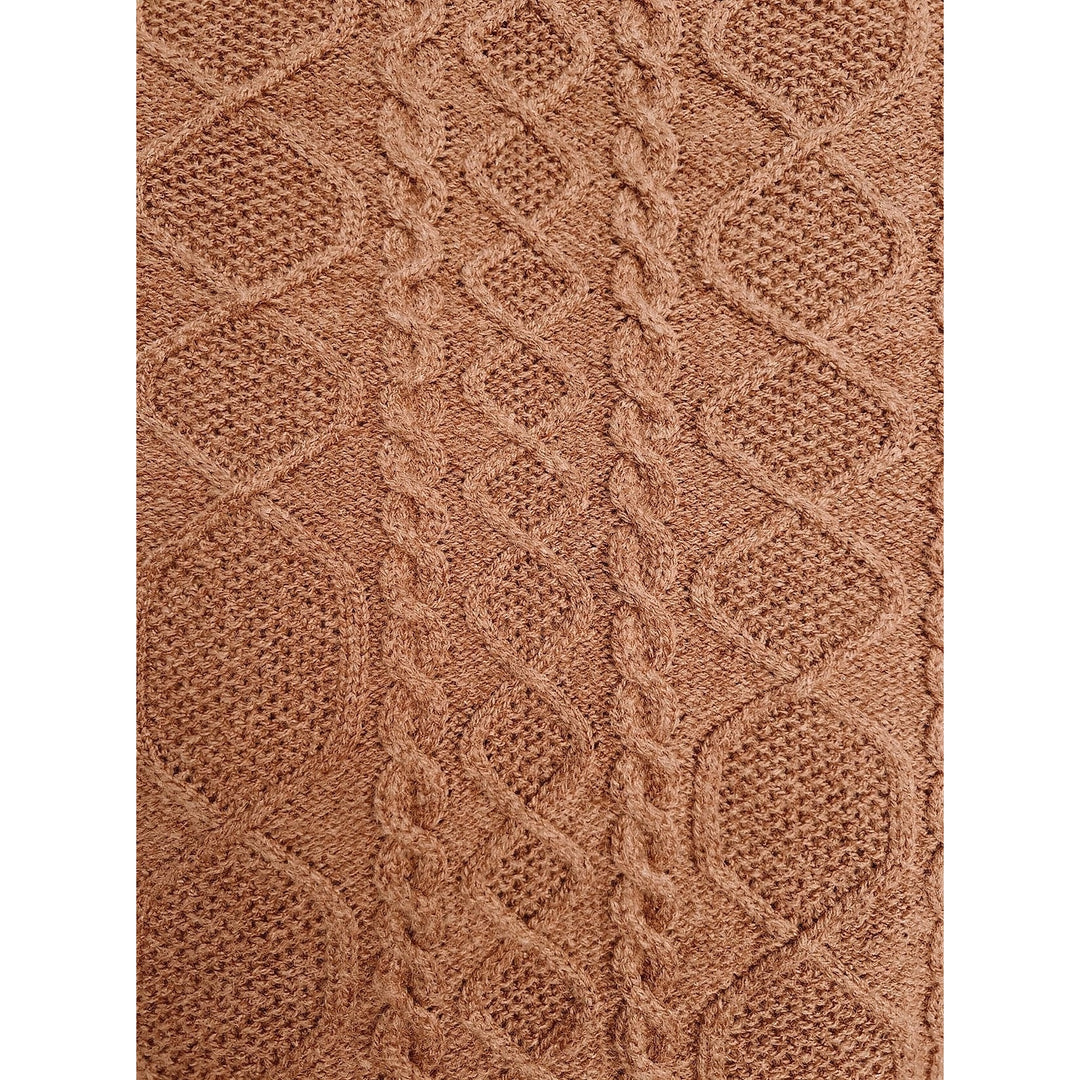 Women's Cable Knit Sweater Dress, detail view