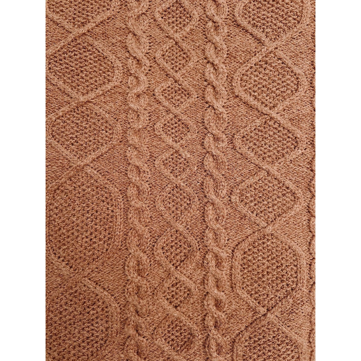 Women's Cable Knit Sweater Dress, detail view