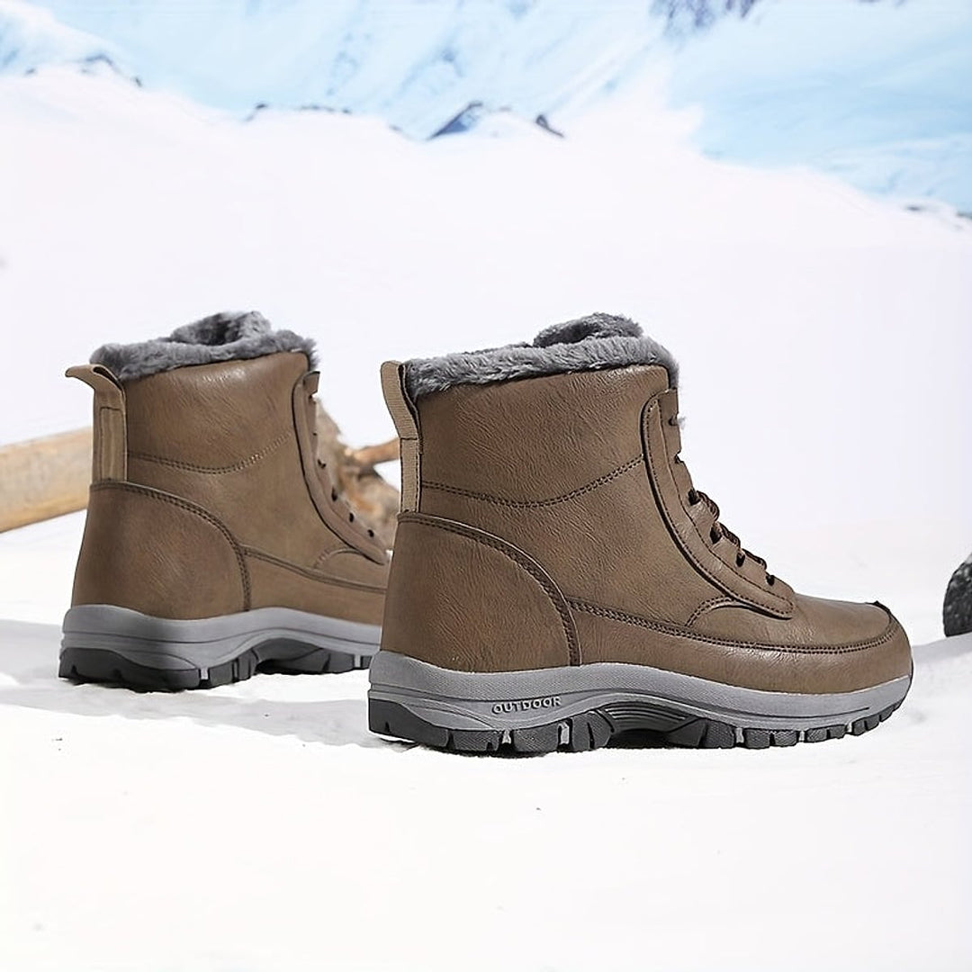 Men's Lace-Up Winter Boots, back view