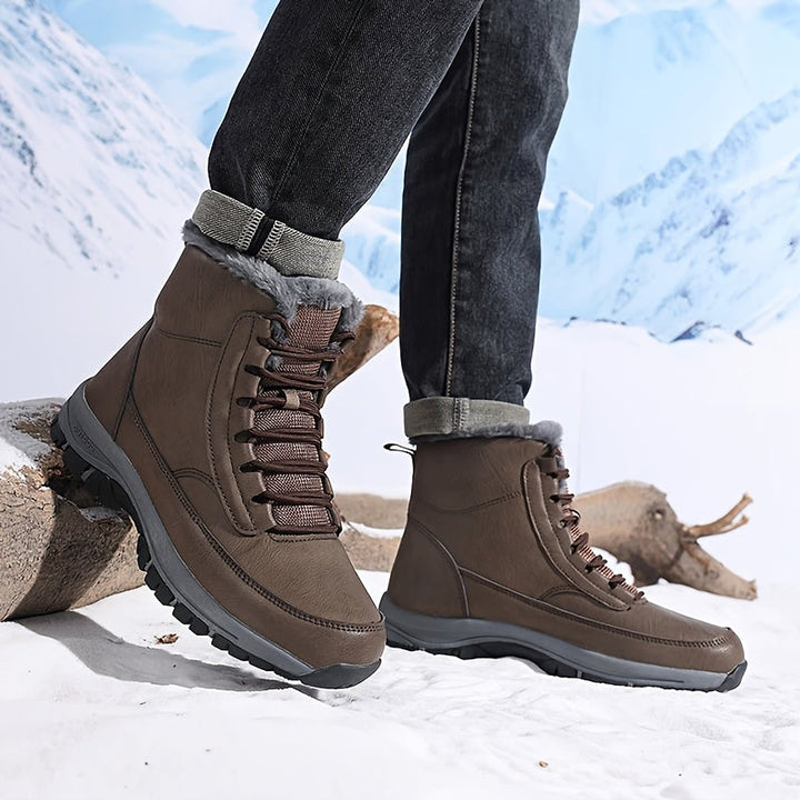 Men's Lace-Up Winter Boots, front view 6