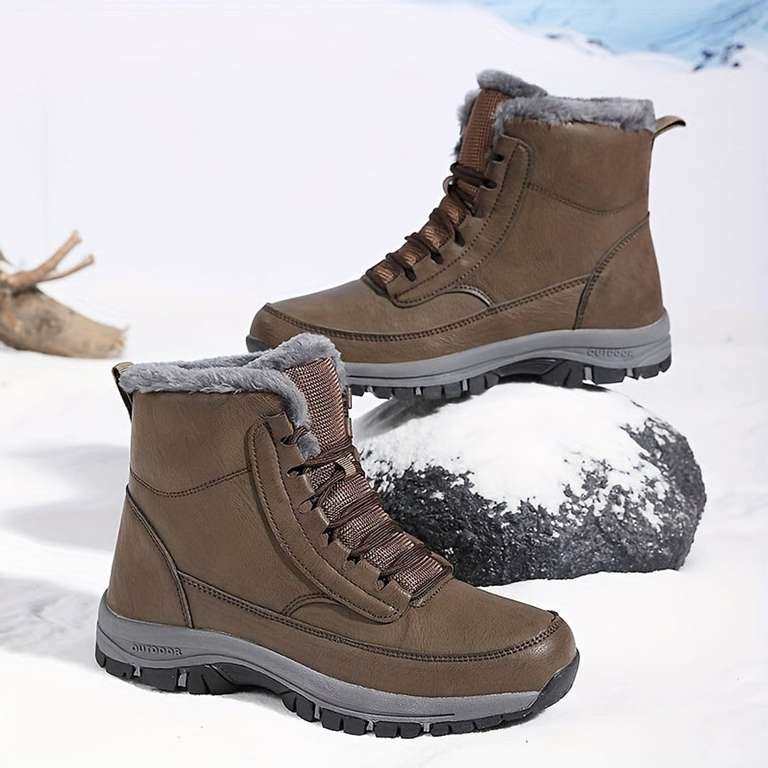 Men's Lace-Up Winter Boots, front view 2