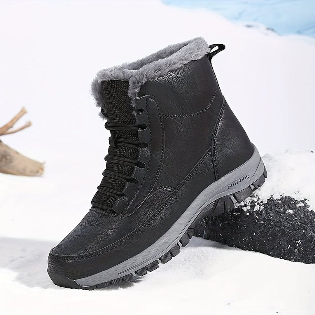 Men's Lace-Up Winter Boots, front view 3