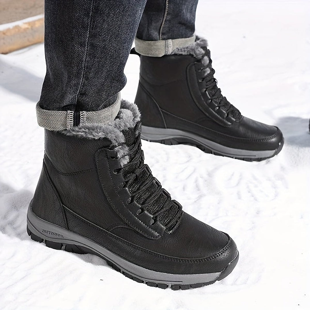 Men's Lace-Up Winter Boots, front view 4