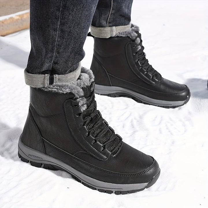 Men's Lace-Up Winter Boots, front view 4