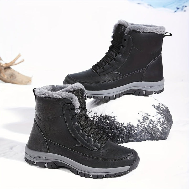 Men's Lace-Up Winter Boots, front view 5