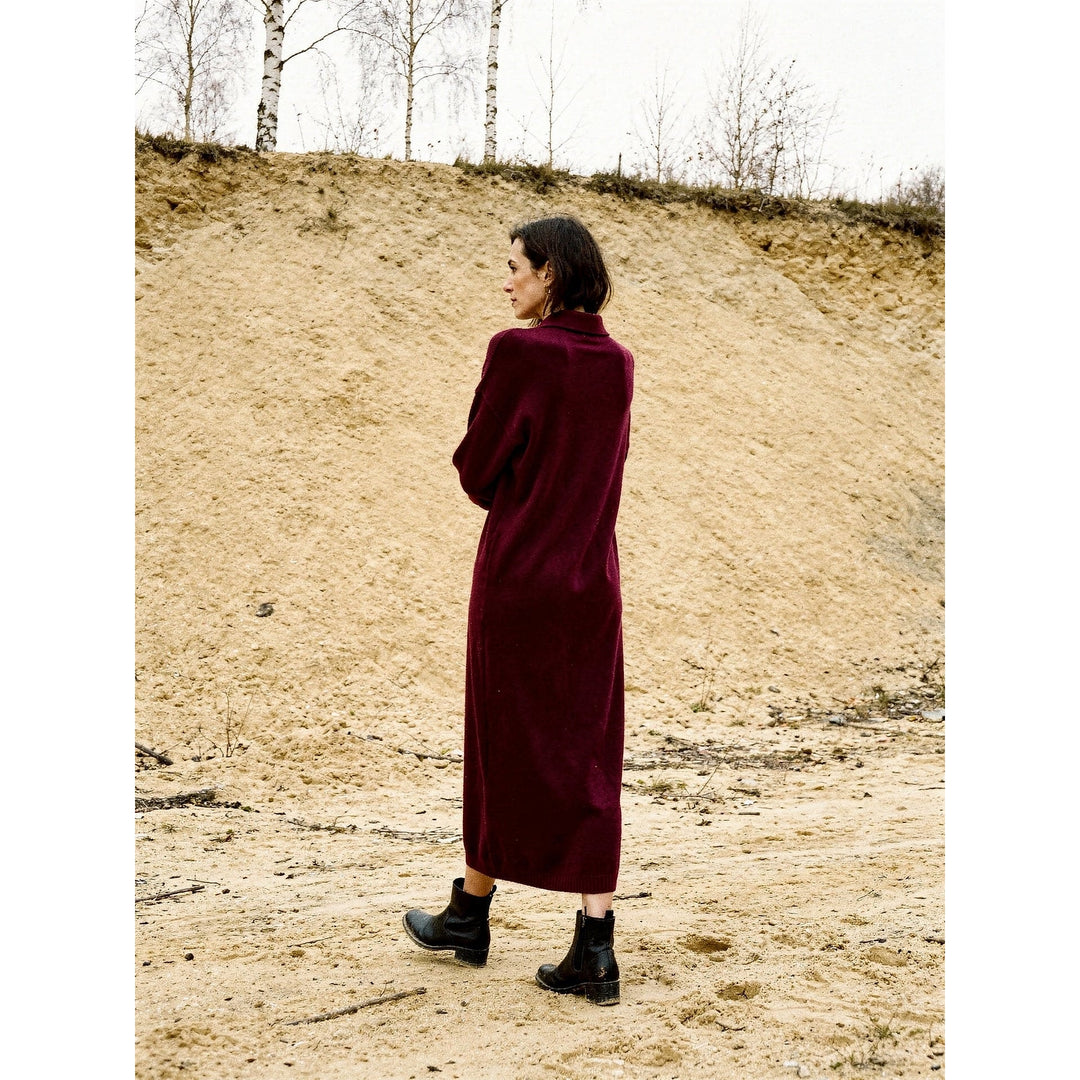 Women's Oversized Sweater Dress, back view