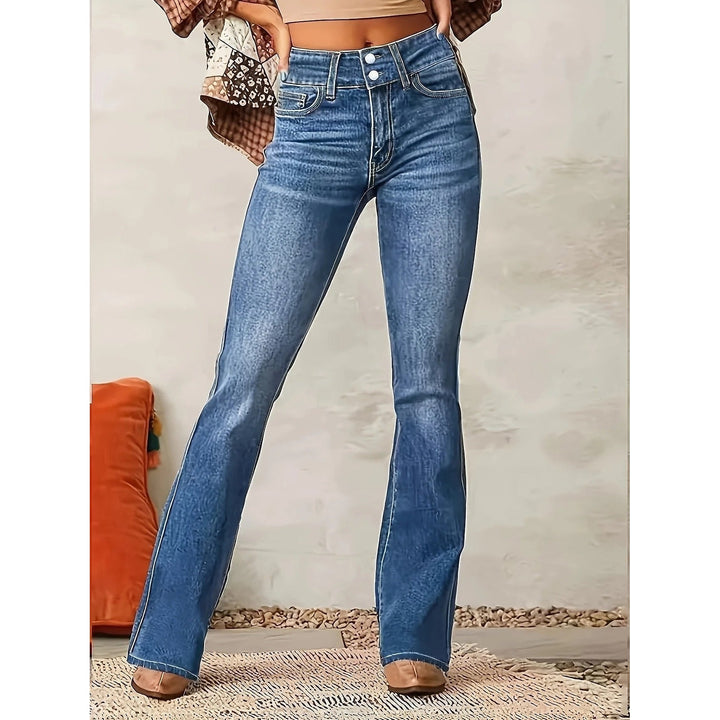Women's Flare Jeans, front view 3