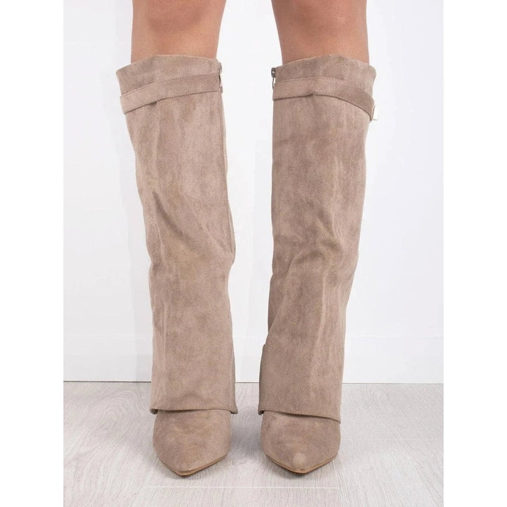 Women's Fold Over Knee High Boots, detail view 2