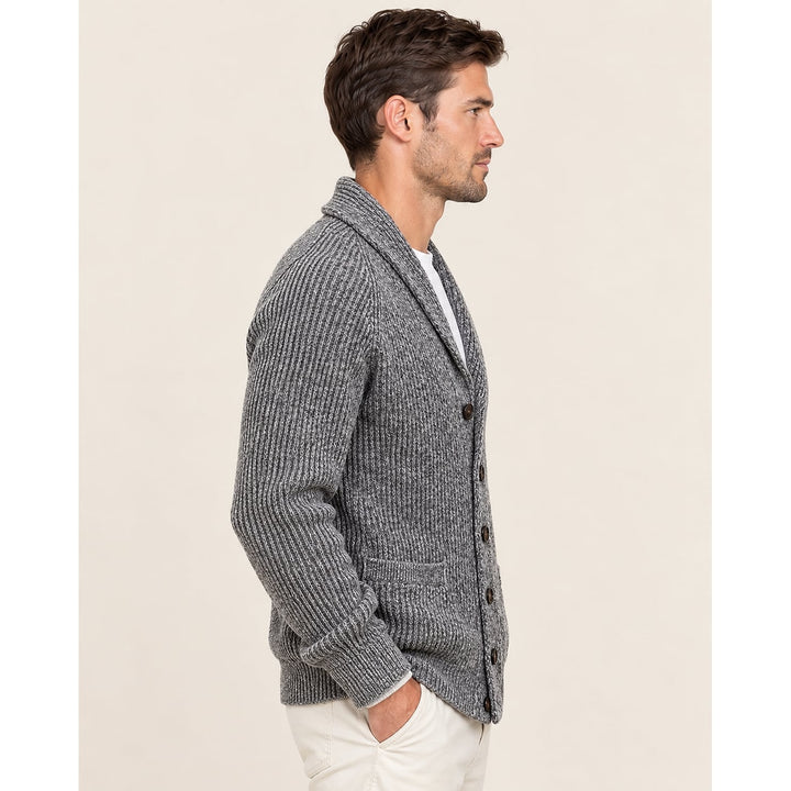 Men's Shawl Collar Cardigan, side view