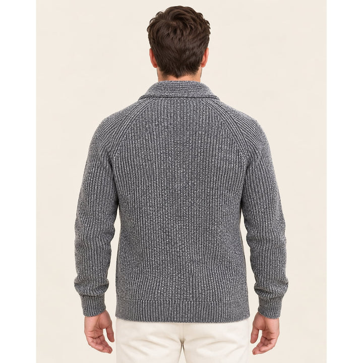 Men's Shawl Collar Cardigan, back view