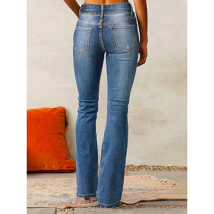 Women’s Wide Leg Jeans, back view