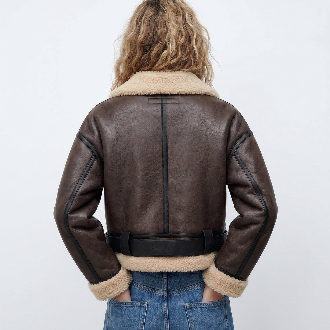 Women's Aviator Jacket, back view