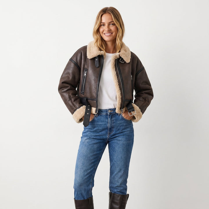 Women's Aviator Jacket, front view