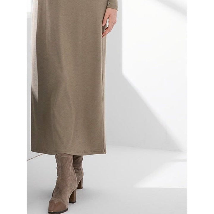 Women's Maxi Sweater Dress, front view 4
