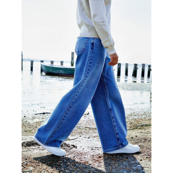 Women's High Waisted Jeans, side view