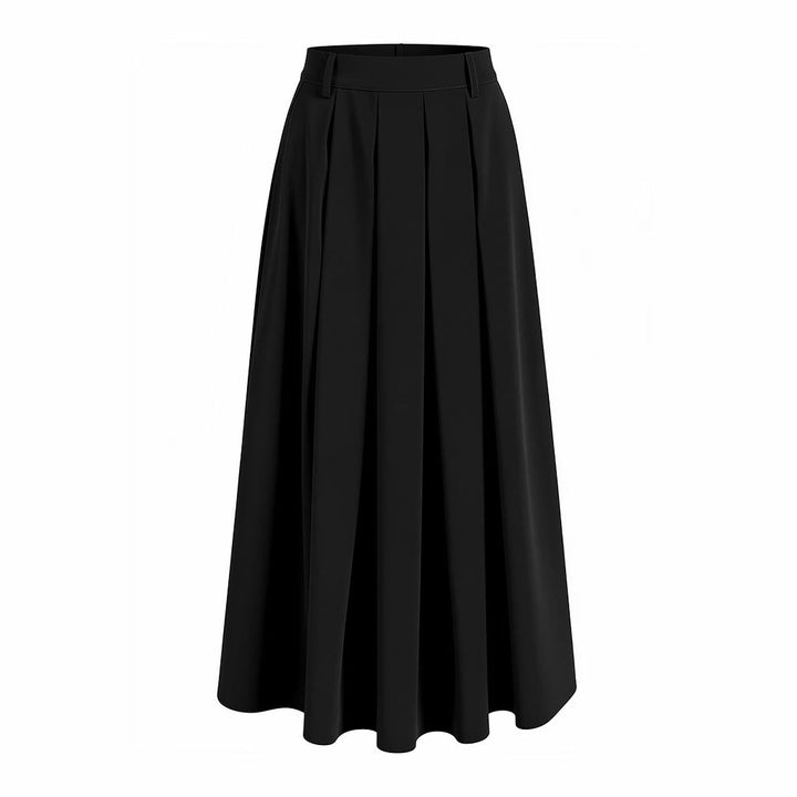 Women's Pleated Midi Skirt, front view