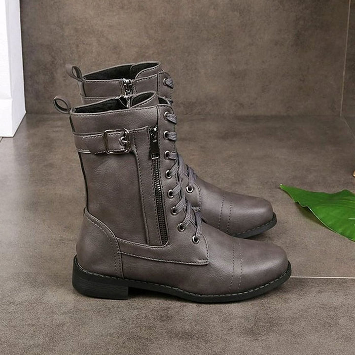 Women’s Mid Calf Combat Boots, detail view 7
