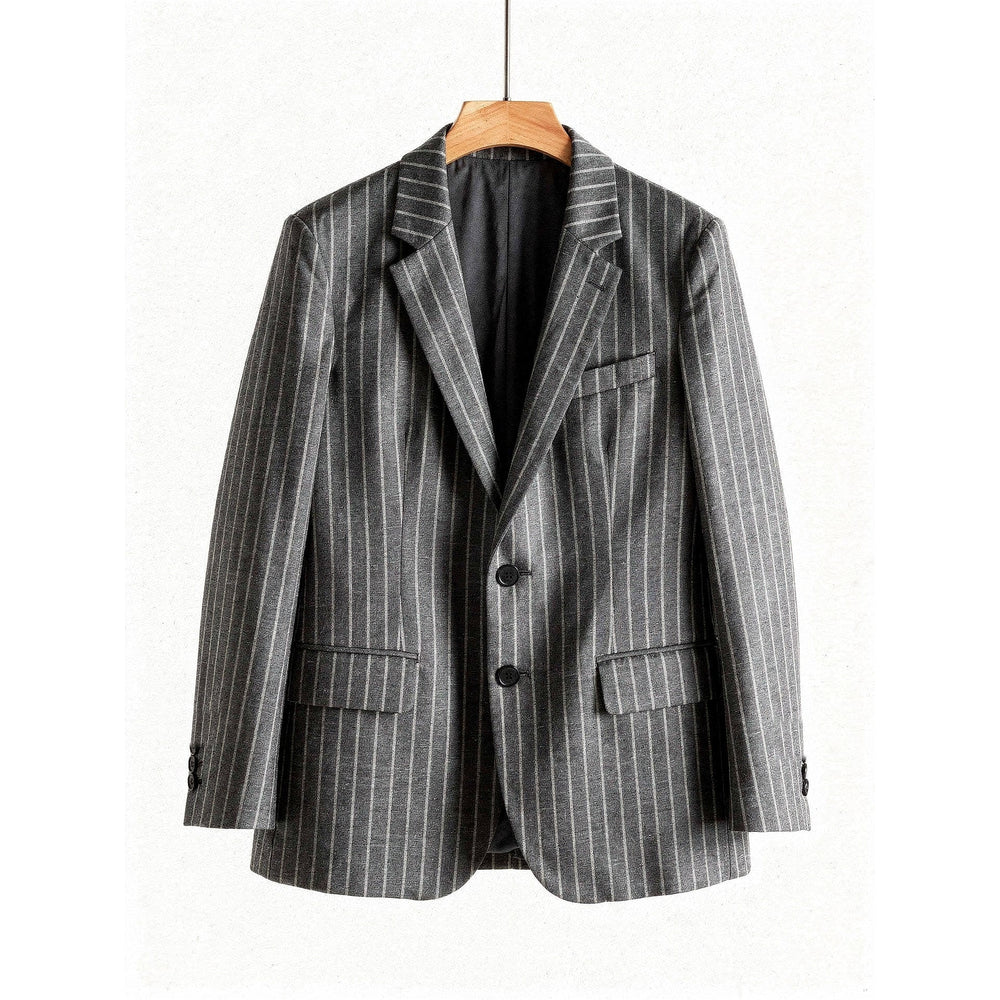 Women's Pinstripe Blazer, front view 2